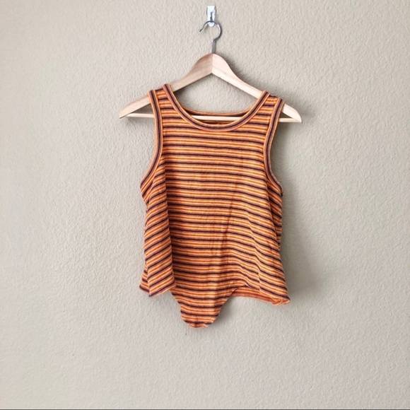 Madewell Audio Knot-Front Tank Top in Stripe - Picture 3 of 5